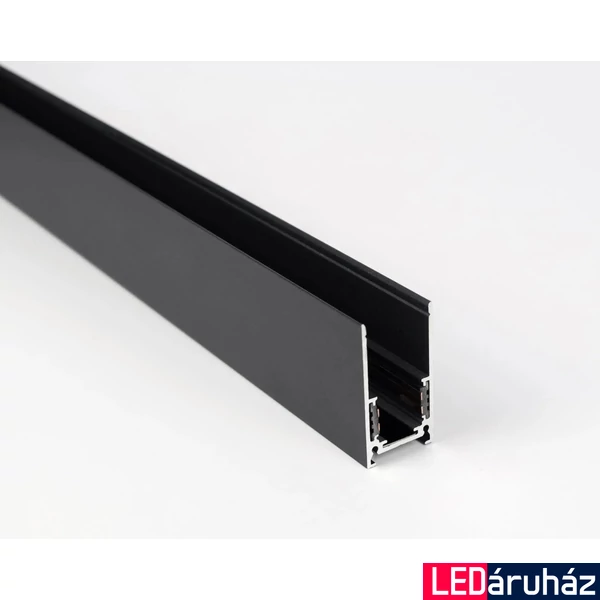 Ledium Magnetis MG20 S1 mágneses LED világítási sín, 48V, 4 vezetékes,felületre szerelt/függesztett, 2m, fekete