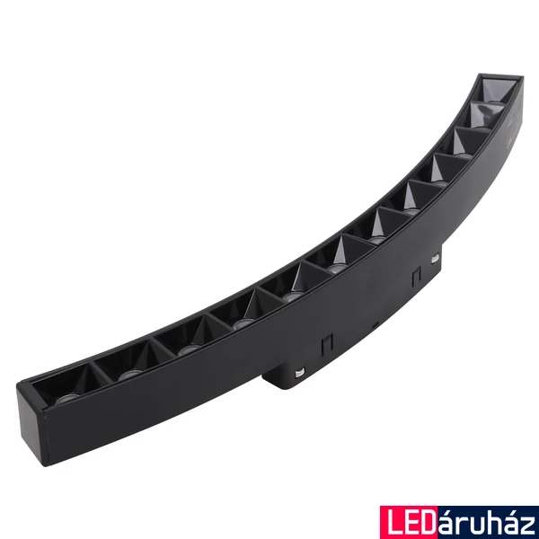 Ledium Magnetis Novara MG20 LED íves fénysáv D=60cm mágneses sínhez, 35 cm, 15W, 1275 lm, CRI90, 3000K 48V