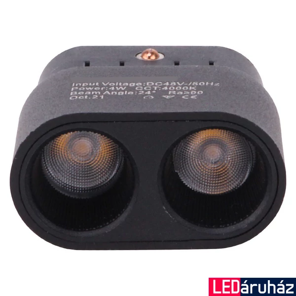Ledium Magnetis Piccolo MG20 mágneses LED mini spot, 4W, 280 lm, CRI90, 3000K, 48V