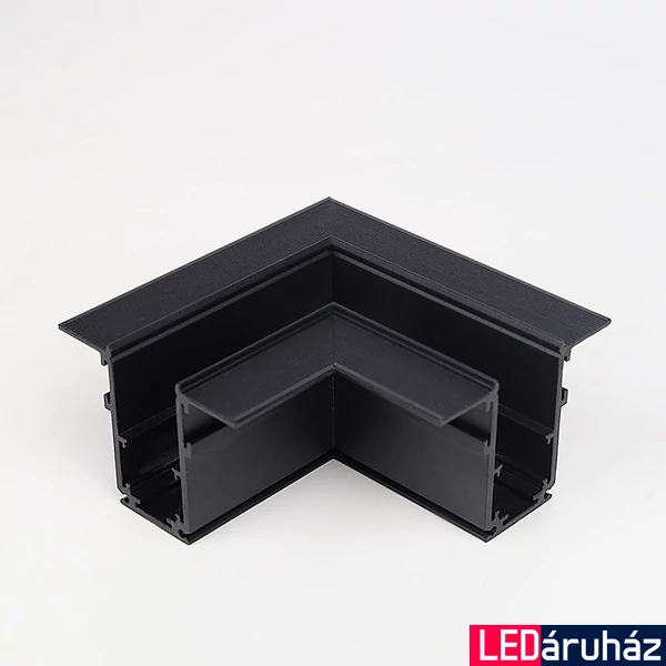Vízszintes sarokelem Ledium Magnetis MG20 R1 trimless süllyesztett mágneses LED világítási sínhez