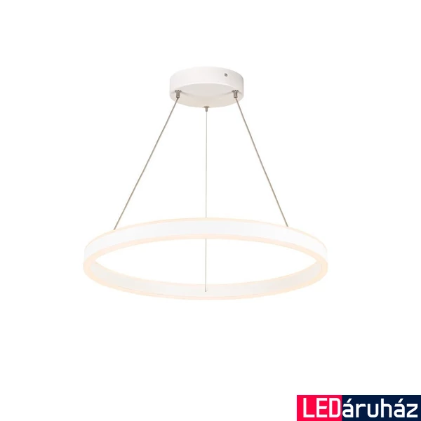 1 ágú függeszték, 60cm átmérő, lefelé és felfelé világít, fehér, 3000K/4000K CCT kapcsolóval, 800 lm, CRI 90, SLV One 60 1004762