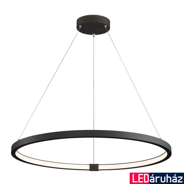 1 ágú függeszték, 80cm átmérő, fekete, 3000K/4000K CCT kapcsolóval, 2000 lm, CRI 80, SLV One 80 1002911
