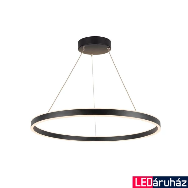 1 ágú függeszték, 80cm átmérő, lefelé és felfelé világít, fekete, 3000K/4000K CCT kapcsolóval, 1230 lm, CRI 90, 130°, SLV One 80 1004763
