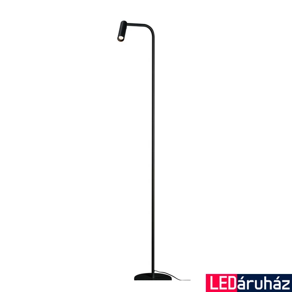 Állólámpa, 124,3cm magas, fekete, 3000K melegfehér, 330 lm, CRI 80, 40°, SLV Karpo 1001463
