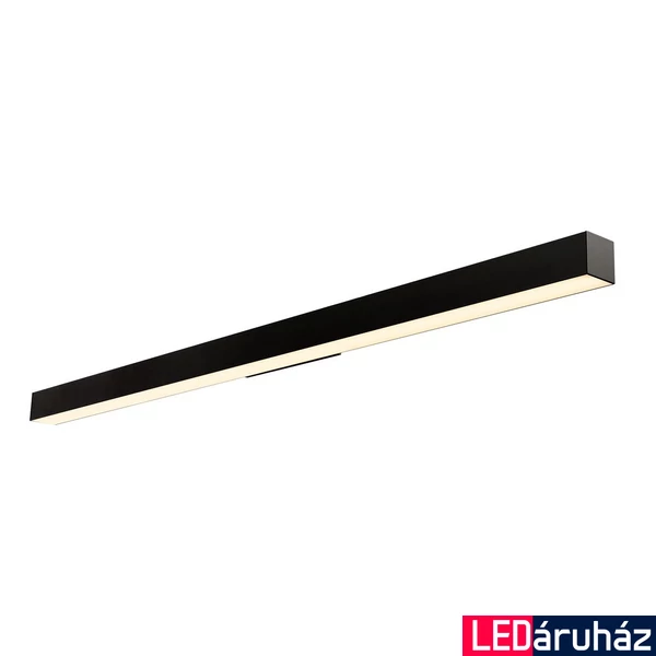 Fali lámpa, 142,5cm széles, fekete, 3000K melegfehér, 3800 lm, CRI 80, 110°, SLV Q-Line 1000669