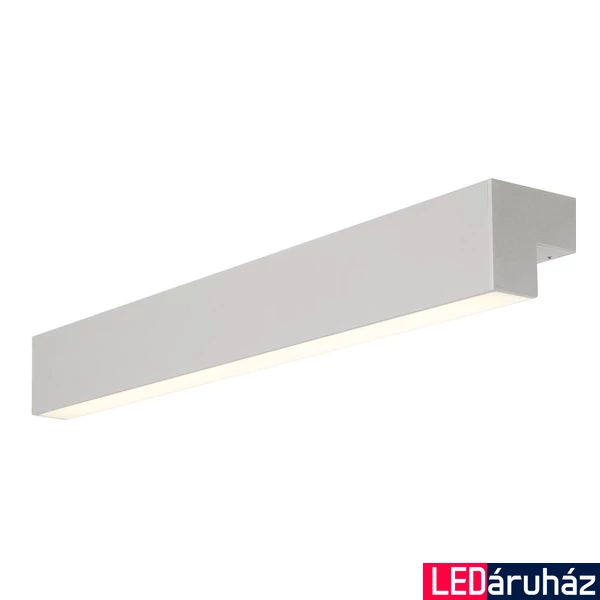 Fali lámpa, 60cm széles, ezüst, 3000K melegfehér, 820 lm, CRI 80, 120°, SLV L-Line 1001300