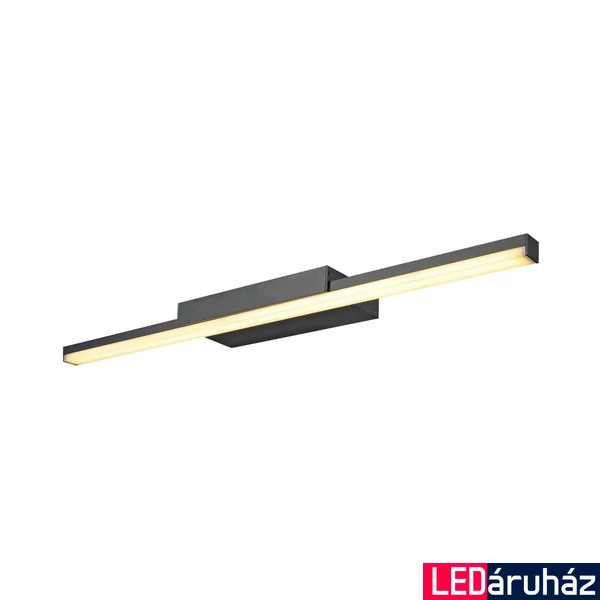 Fali lámpa, 61,5cm széles, fekete, 3000K/4000K CCT kapcsolóval, 1170 lm, CRI 80, 120°, SLV Glenos 1003506