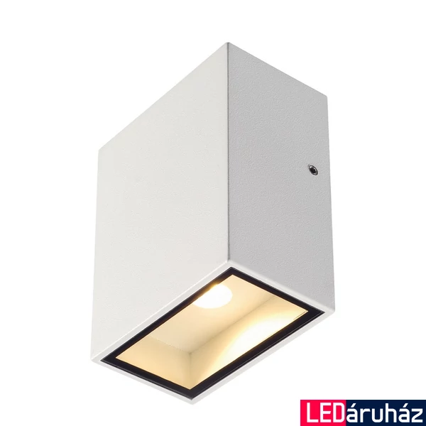 Kültéri Fali lámpa, fehér, 3000K melegfehér, 290 lm, CRI 80, 110°, SLV Quad 1 XL 232431