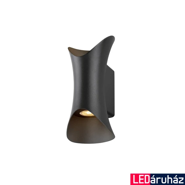 fali lámpa, fekete, 2700K melegfehér, CRI 80, 60°, SLV Modela 1007808