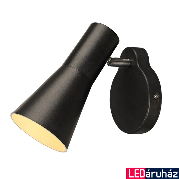 Fali lámpa, fekete, GU10, SLV Phelia 148540