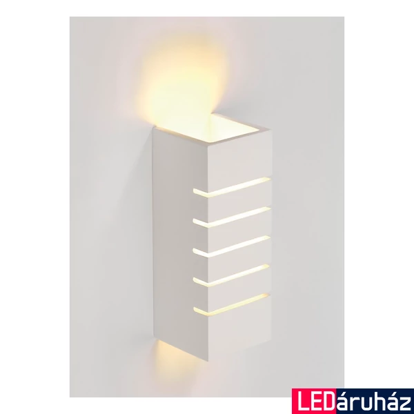 Fali lámpa, festhető gipszlámpa, fehér, E14, SLV Plastra 148010