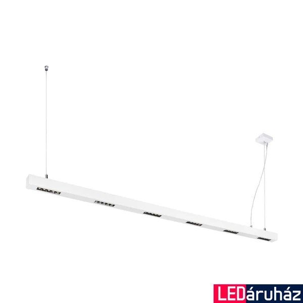 Függeszték, 2m széles, fehér, 4000K természetes fehér, 4600 lm, CRI 90, 30°, UGR 10, SLV Q-Line 1000935