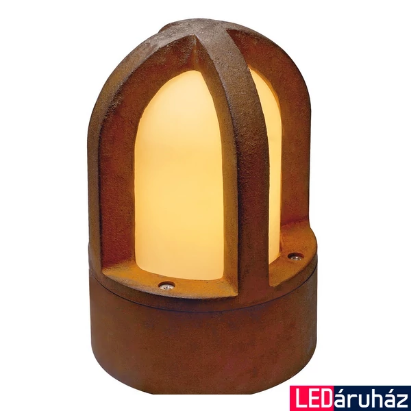 Kültéri Állólámpa, 24cm magas, rozsda, E14, SLV Rusty Cone 229430