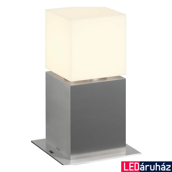 Kültéri Állólámpa, 30cm magas, rozsdamentes acél (inox), E27, SLV Square Pole 30 1000344