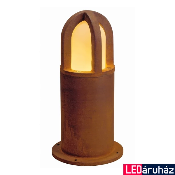 Kültéri Állólámpa, 40cm magas, rozsda, E27, SLV Rusty Cone 40 229431
