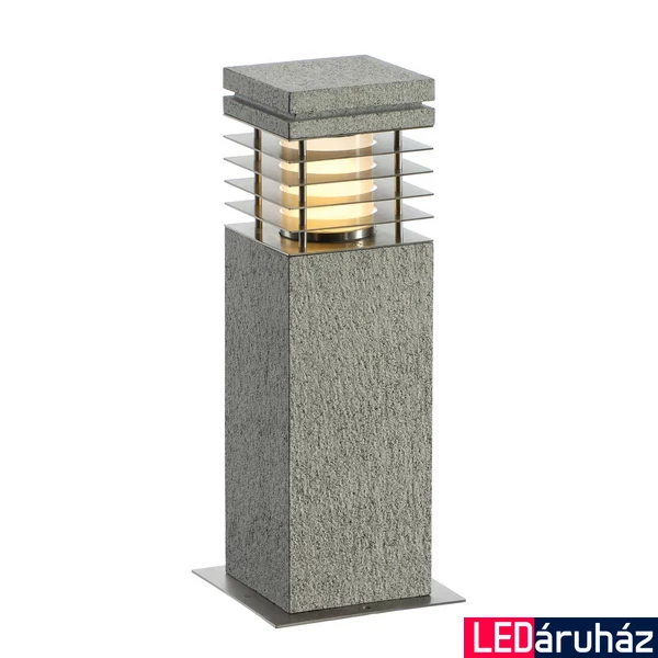 Kültéri Állólámpa, 40cm magas, szürke, E27, SLV Arrock Granite 231410