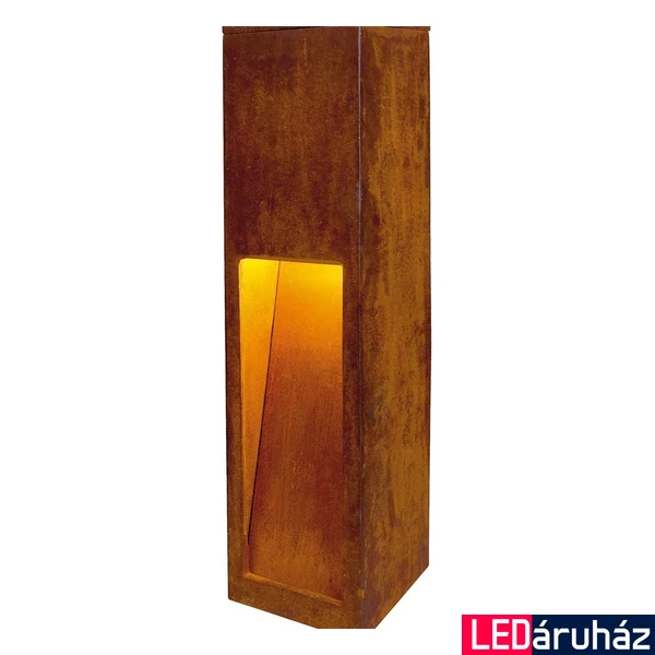 Kültéri Állólámpa, 50cm magas, rozsda, 3000K melegfehér, 30 lm, CRI 80, SLV Rusty 50 233447