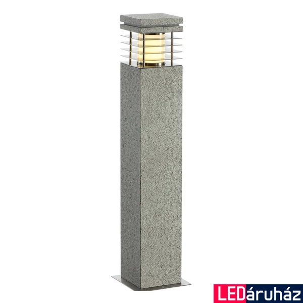 Kültéri Állólámpa, 70cm magas, szürke, E27, SLV Arrock Granite 231411