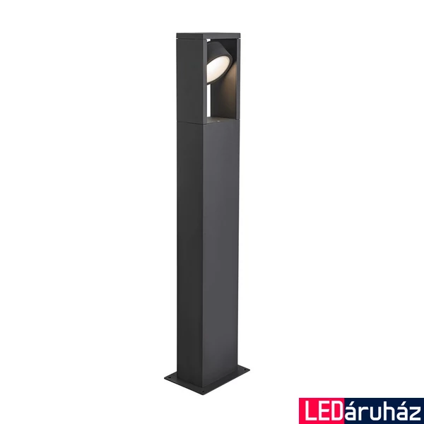 Kültéri Állólámpa, 75cm magas, szimpla, antracit, 3000K/4000K CCT kapcsolóval, 1100 lm, CRI 80, 95°, SLV Eskina Frame 1004750