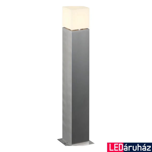 Kültéri Állólámpa, 90cm magas, rozsdamentes acél (inox), E27, SLV Square Pole 90 1000346