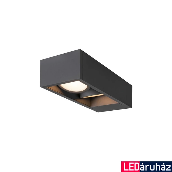 Kültéri Fali lámpa, antracit, 3000K/4000K CCT kapcsolóval, 2200 lm, CRI 80, 95°, SLV Eskina 1004748