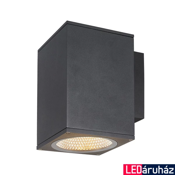 Kültéri Fali lámpa, antracit, 3000K/4000K CCT kapcsolóval, 3100 lm, CRI 80, 38°, SLV Enola L 1003437