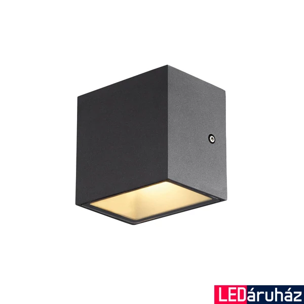 Kültéri Fali lámpa, antracit, 3000K/4000K CCT kapcsolóval, 580 lm, CRI 80, 105°, SLV Sitra S Single 1005148