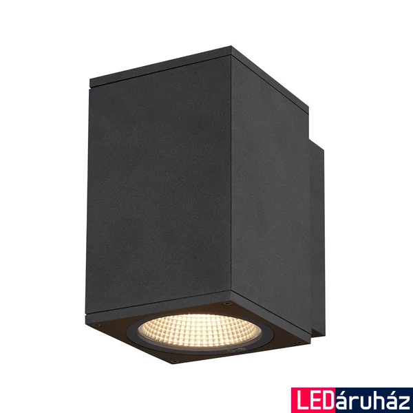 Kültéri Fali lámpa, antracit, 3000K/4000K CCT kapcsolóval, 720 lm, CRI 90, 38°, SLV Enola M 1003417