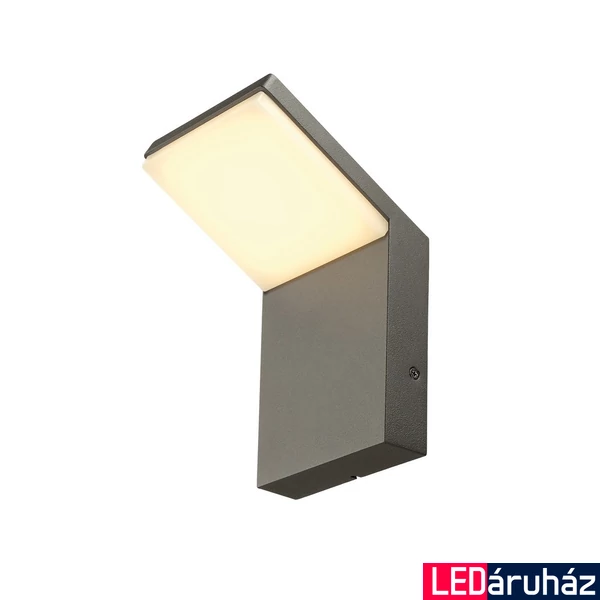 Kültéri Fali lámpa, antracit, 3000K melegfehér, 500 lm, CRI 80, 120°, SLV Ordi 232905