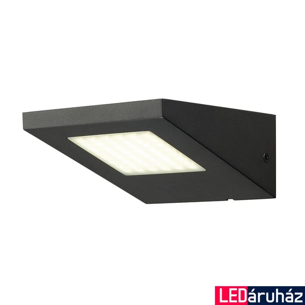 Kültéri Fali lámpa, antracit, 4000K természetes fehér, 320 lm, CRI 70, SLV Iperi 231315