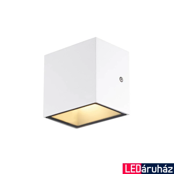 Kültéri Fali lámpa, fehér, 3000K/4000K CCT kapcsolóval, 580 lm, CRI 80, 105°, SLV Sitra S Single 1005149