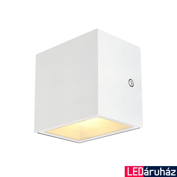 Kültéri Fali lámpa, fehér, 3000K melegfehér, 1120 lm, CRI 80, 105°, SLV Sitra Cube 1002033