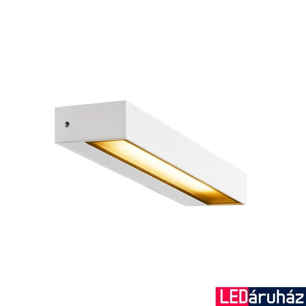 Kültéri Fali lámpa, fehér, 3000K melegfehér, 450 lm, CRI 80, 110°, SLV Pema 1002070