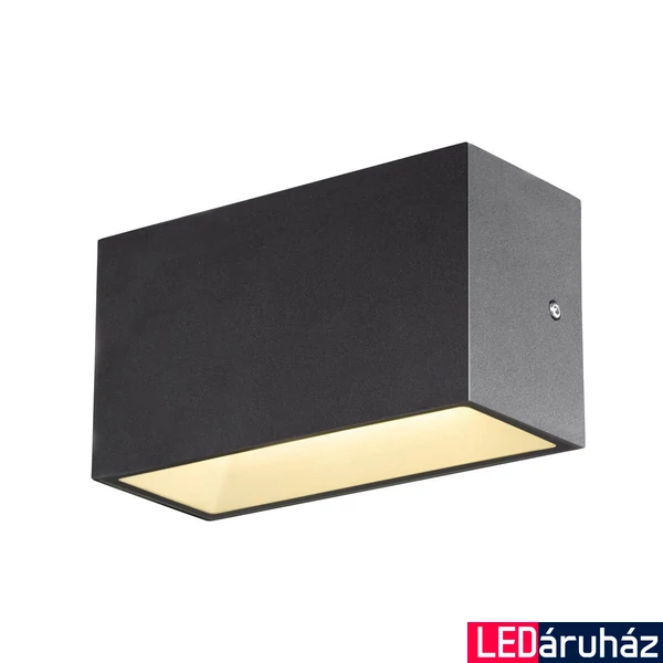 Kültéri Fali lámpa, lefelé és felfelé világít, antracit, 3000K/4000K CCT kapcsolóval, 1600 lm, CRI 80, 95°, SLV Sitra M Up/down 1005151