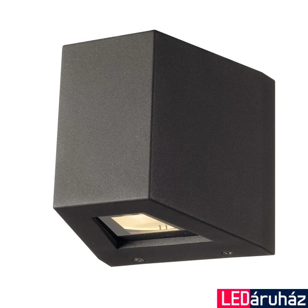 Kültéri Fali lámpa, lefelé és felfelé világít, antracit, 3000K melegfehér, 740 lm, CRI 90, 80°, SLV Out Beam 229665