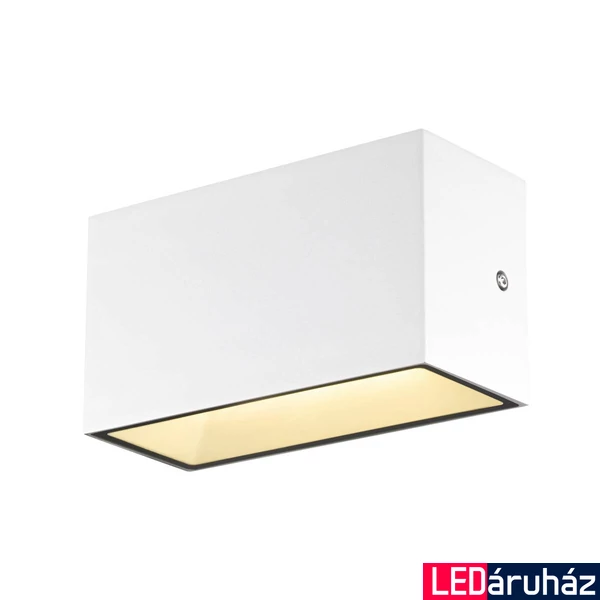 Kültéri Fali lámpa, lefelé és felfelé világít, fehér, 3000K/4000K CCT kapcsolóval, 1600 lm, CRI 80, 95°, SLV Sitra M Up/down 1005153