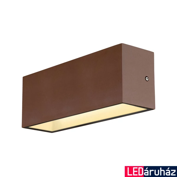 Kültéri Fali lámpa, lefelé és felfelé világít, rozsda, 3000K/4000K CCT kapcsolóval, 2700 lm, CRI 80, 105°, SLV Sitra L Up/down 1005157