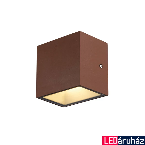 Kültéri Fali lámpa, rozsda, 3000K/4000K CCT kapcsolóval, 580 lm, CRI 80, 105°, SLV Sitra S Single 1005150