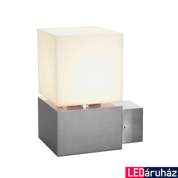 Kültéri Fali lámpa, rozsdamentes acél (inox), E27, SLV Square Wall 1000336