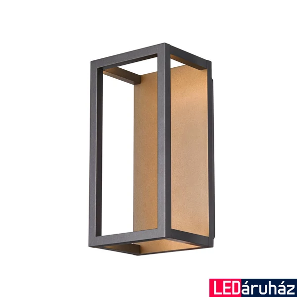 Kültéri Fali/mennyezeti lámpa, antracit, 3000K melegfehér, 270 lm, CRI 80, SLV Quadrulo 1005201