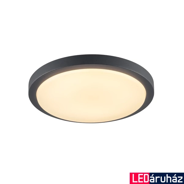 Kültéri Fali/mennyezeti lámpa, mozgásérzékelővel, antracit, 3000K melegfehér, 1430 lm, CRI 80, 120°, SLV Ainos 229975