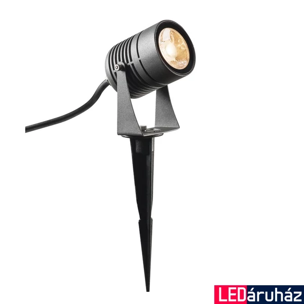Kültéri Leszúrható lámpa, antracit, 3000K melegfehér, 400 lm, CRI 80, 40°, SLV LED Spike 1002201