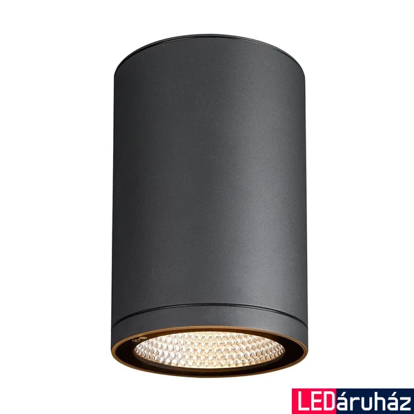 Kültéri Mennyezeti lámpa, antracit, 3000K/4000K CCT kapcsolóval, 2500 lm, CRI 90, 38°, SLV Enola L 1003442