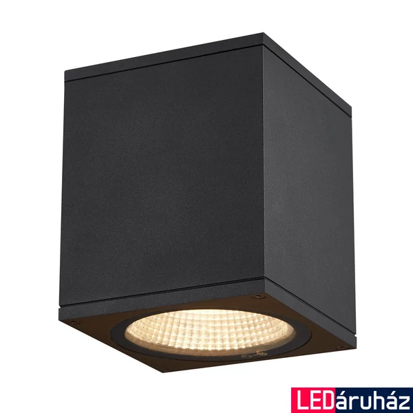 Kültéri Mennyezeti lámpa, antracit, 3000K/4000K CCT kapcsolóval, 700 lm, CRI 90, 38°, SLV Enola M 1003421