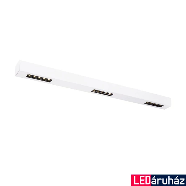 Mennyezeti lámpa, 1m széles, fehér, 4000K természetes fehér, 2300 lm, CRI 90, 30°, UGR 10, SLV Q-Line 1000688