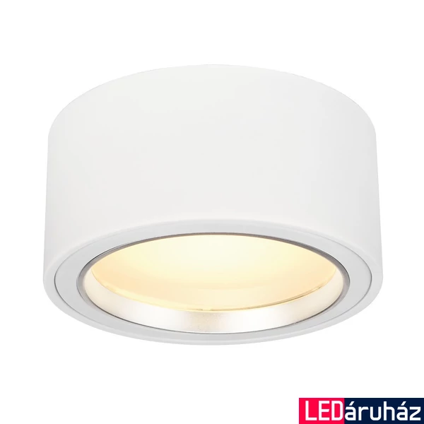 Mennyezeti lámpa, 25cm átmérő, fehér, 3000K melegfehér, 2000 lm, CRI 80, 100°, SLV Fera 161461