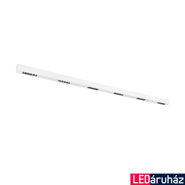 Mennyezeti lámpa, 2m széles, fehér, 4000K természetes fehér, 4600 lm, CRI 90, 30°, UGR 10, SLV Q-Line 1000694