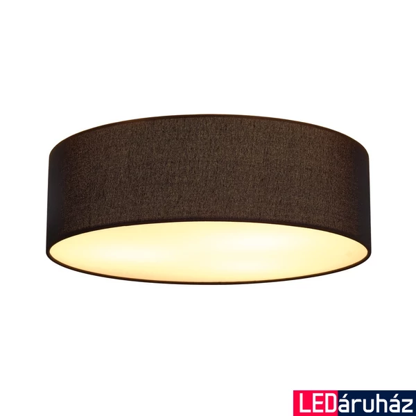 Mennyezeti lámpa, 50cm átmérő, fekete, E27, SLV Tenora 156050