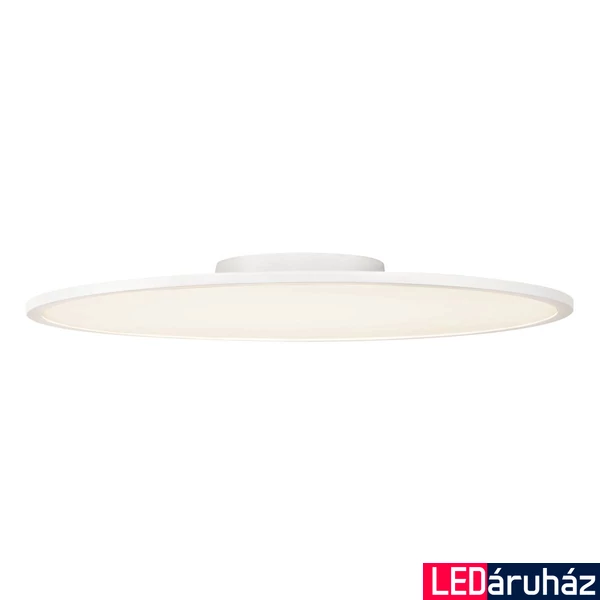 Mennyezeti lámpa, 60cm átmérő, fehér, 3000K melegfehér, 3150 lm, CRI 80, 110°, UGR 22, SLV Panel 1003040