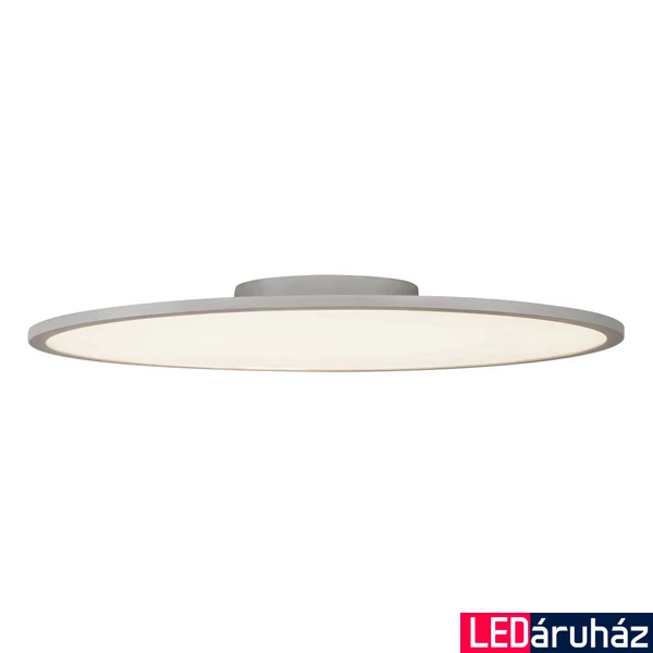 Mennyezeti lámpa, 60cm átmérő, szürke, 3000K melegfehér, 3150 lm, CRI 80, 110°, UGR 22, SLV Panel 1000785